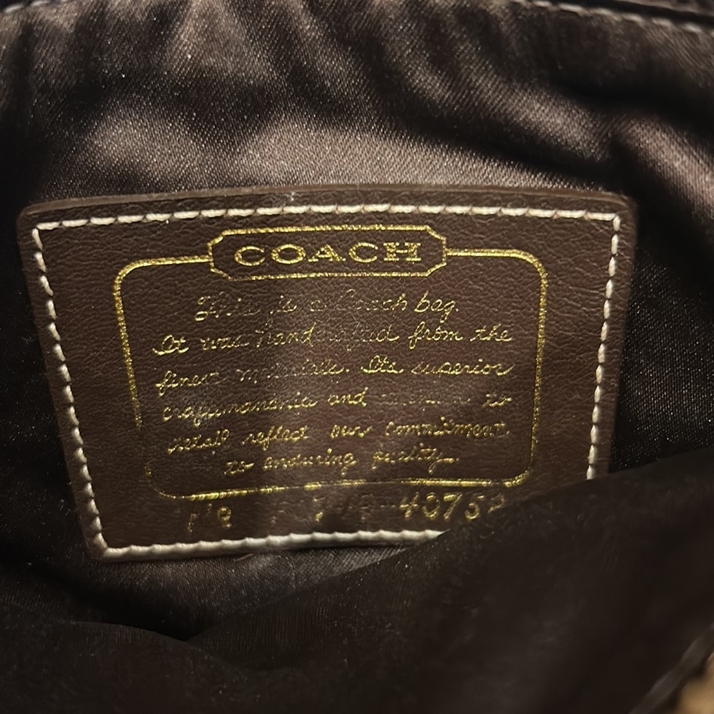 COACH Signature Print Crossbody Purse - Picture 5 of 5